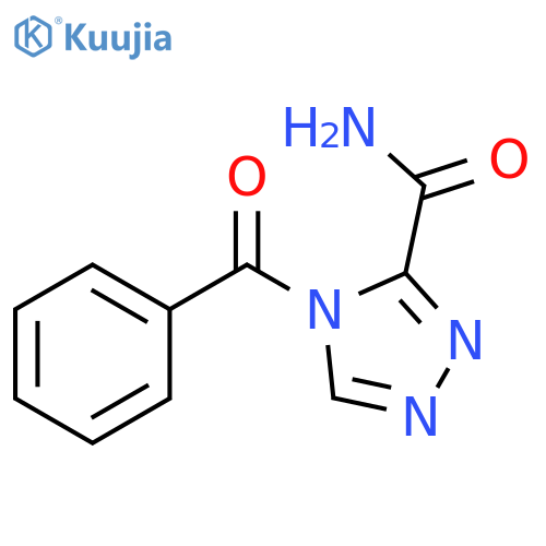 4H-1,2,4-Triazole-3-carboxamide, 4-benzoyl- structure