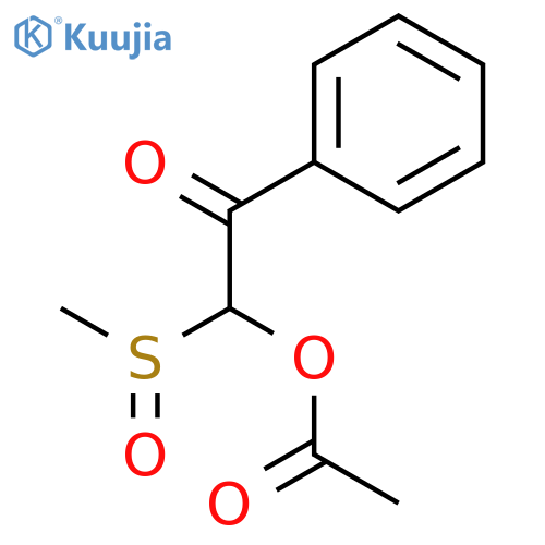 Ethanone, 2-(acetyloxy)-2-(methylsulfinyl)-1-phenyl- structure