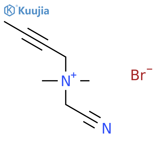 2-Butyn-1-aminium, N-(cyanomethyl)-N,N-dimethyl-, bromide structure
