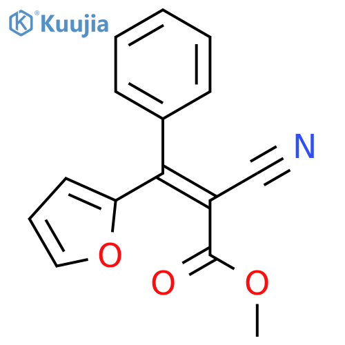 2-Propenoic acid, 2-cyano-3-(2-furanyl)-3-phenyl-, methyl ester, (Z)- structure
