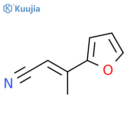 2-Butenenitrile, 3-(2-furanyl)-, (E)- structure