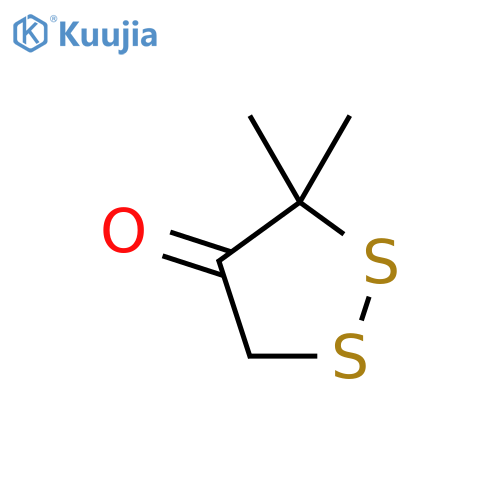 3,3-dimethyldithiolan-4-one structure