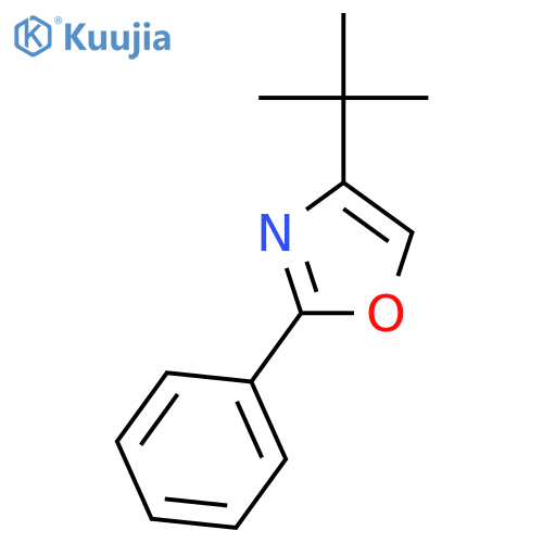 Oxazole, 4-(1,1-dimethylethyl)-2-phenyl- structure