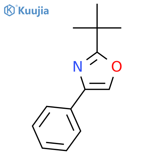 Oxazole, 2-(1,1-dimethylethyl)-4-phenyl- structure