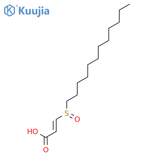 2-Propenoic acid, 3-(dodecylsulfinyl)- structure