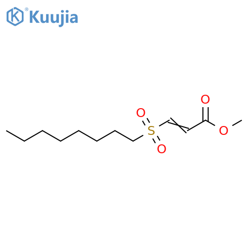 2-Propenoic acid, 3-(octylsulfonyl)-, methyl ester structure