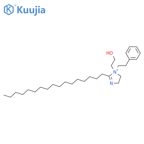 1H-Imidazolium,2-heptadecyl-4,5-dihydro-1-(2-hydroxyethyl)-1-(2-phenylethyl)-, bromide (1:1) structure