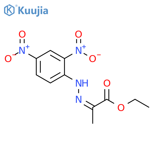 Propanoic acid, 2-[(2,4-dinitrophenyl)hydrazono]-, ethyl ester, (Z)- structure