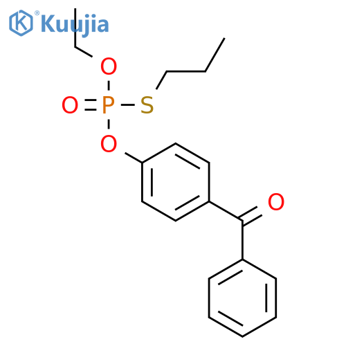 Phosphorothioic acid, O-(4-benzoylphenyl) O-ethyl S-propyl ester structure