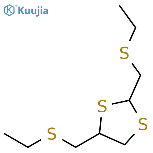 1,3-Dithiolane, 2,4-bis[(ethylthio)methyl]- structure