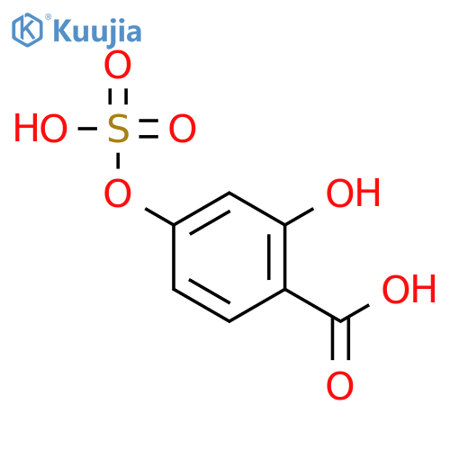 Benzoic acid, 2-hydroxy-4-(sulfooxy)- structure
