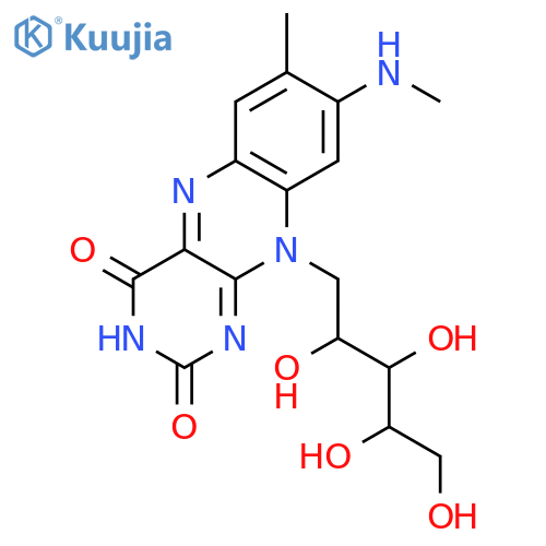 7-Methyl-8-(methylamino)-10-((2S,3S,4R)-2,3,4,5-tetrahydroxypentyl)benzogpteridine-2,4(3H,10H)-dione structure
