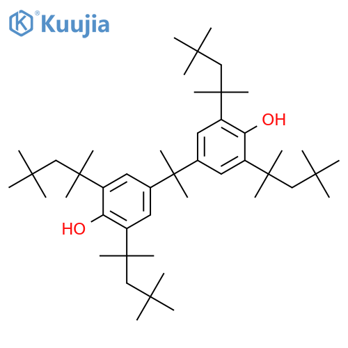 Phenol, 4,4'-(1-methylethylidene)bis[2,6-bis(1,1,3,3-tetramethylbutyl)- structure
