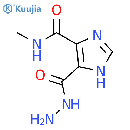 5-(Hydrazinocarbonyl)-N-methyl-1H-imidazole-4-carboxamide structure