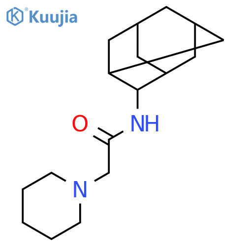 1-Piperidineacetamide, N-tricyclo[3.3.1.13,7]dec-2-yl- structure