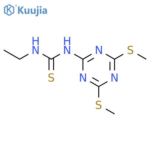 THIOUREA, N-[4,6-BIS(METHYLTHIO)-1,3,5-TRIAZIN-2-YL]-N'-ETHYL- structure