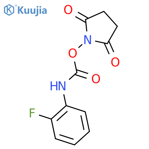 2,5-Pyrrolidinedione, 1-[[[(2-fluorophenyl)amino]carbonyl]oxy]- structure