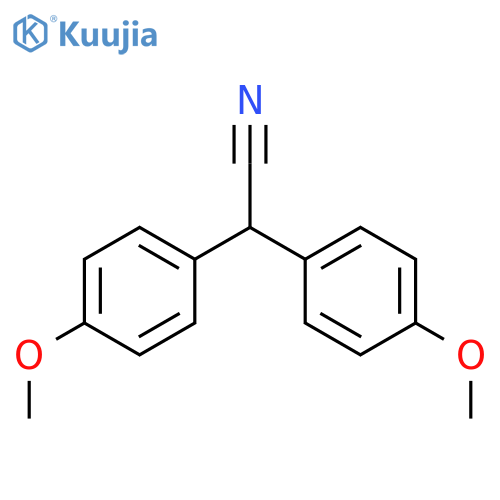 Benzeneacetonitrile,4-methoxy-a-(4-methoxyphenyl)- structure