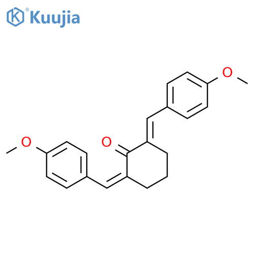 (2Z,6E)-2,6-bis(4-methoxyphenyl)methylidenecyclohexan-1-one structure