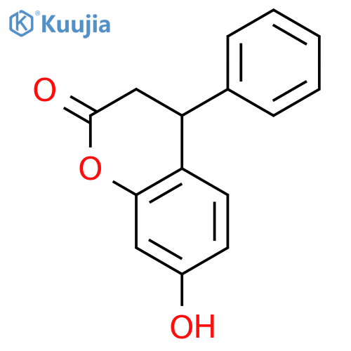 2H-1-Benzopyran-2-one,3,4-dihydro-7-hydroxy-4-phenyl- structure