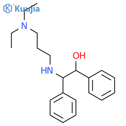 2-{[3-(diethylamino)propyl]amino}-1,2-diphenylethanol structure