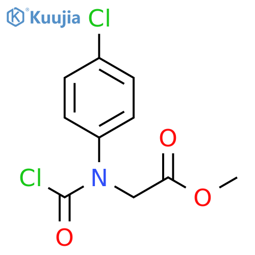 Glycine, N-(chlorocarbonyl)-N-(4-chlorophenyl)-, methyl ester structure