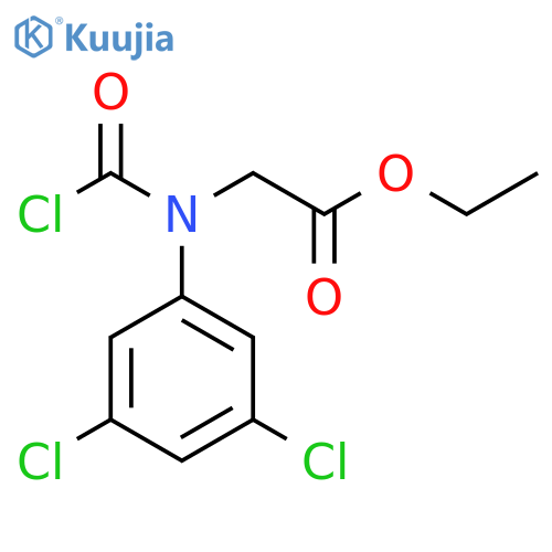 Glycine, N-(chlorocarbonyl)-N-(3,5-dichlorophenyl)-, ethyl ester structure