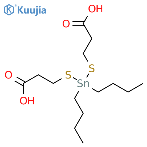 Propanoic acid, 3,3'-[(dibutylstannylene)bis(thio)]bis- structure