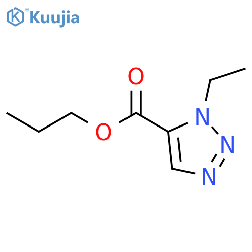 1H-1,2,3-TRIAZOLE-5-CARBOXYLIC ACID, 1-ETHYL-, PROPYL ESTER structure
