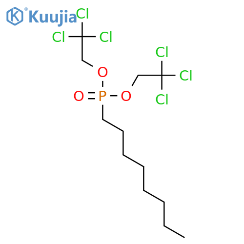Phosphonic acid, octyl-, bis(2,2,2-trichloroethyl) ester structure