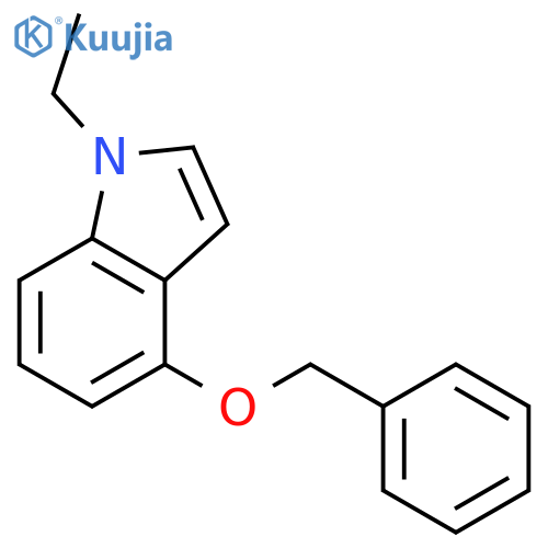 1H-INDOLE, 1-ETHYL-4-(PHENYLMETHOXY)- structure
