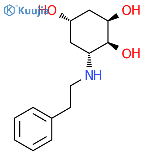 1,2,4-Cyclohexanetriol, 6-[(2-phenylethyl)amino]-, (1S,2R,4S,6R)- structure