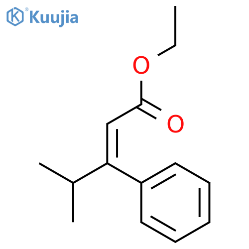 ethyl (2Z)-4-methyl-3-phenylpent-2-enoate structure