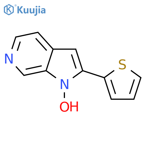 1H-PYRROLO[2,3-C]PYRIDINE, 1-HYDROXY-2-(2-THIENYL)- structure