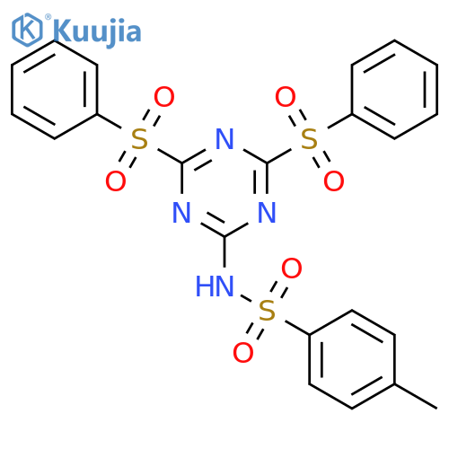Benzenesulfonamide,N-[4,6-bis(phenylsulfonyl)-1,3,5-triazin-2-yl]-4-methyl- structure