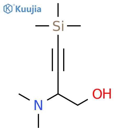 2-(dimethylamino)-4-trimethylsilylbut-3-yn-1-ol structure