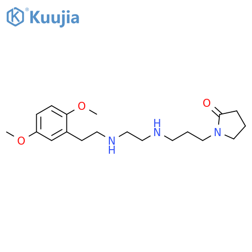 2-Pyrrolidinone,1-[3-[[2-[[2-(2,5-dimethoxyphenyl)ethyl]amino]ethyl]amino]propyl]- structure