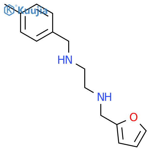 1,2-Ethanediamine, N-(2-furanylmethyl)-N'-[(4-methylphenyl)methyl]- structure