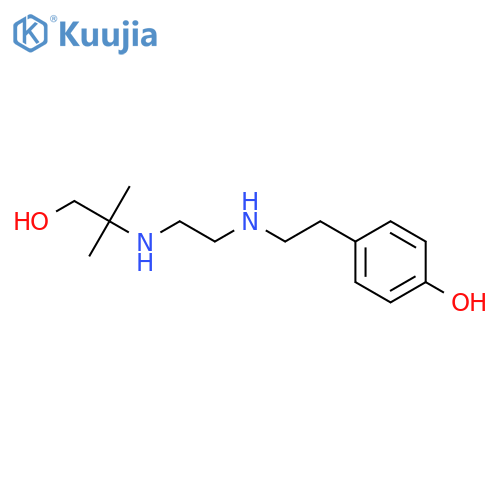 Phenol, 4-[2-[[2-[(2-hydroxy-1,1-dimethylethyl)amino]ethyl]amino]ethyl]- structure