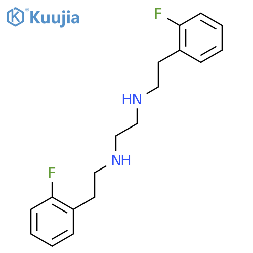 1,2-Ethanediamine, N,N'-bis[2-(2-fluorophenyl)ethyl]- structure