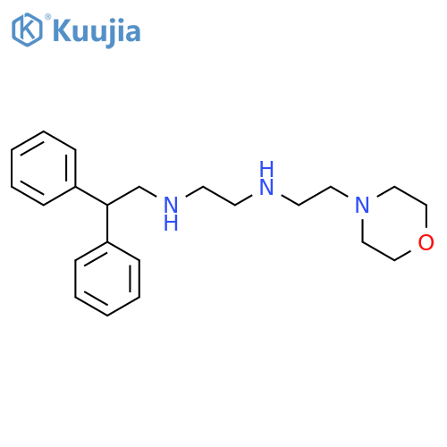 1,2-Ethanediamine, N-(2,2-diphenylethyl)-N'-[2-(4-morpholinyl)ethyl]- structure