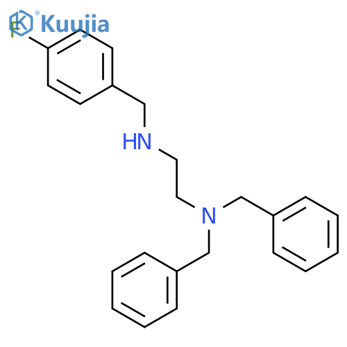 1,2-Ethanediamine, N'-[(4-fluorophenyl)methyl]-N,N-bis(phenylmethyl)- structure