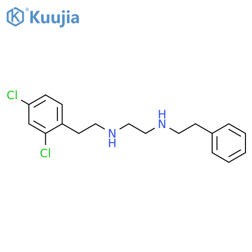 1,2-Ethanediamine, N-[2-(2,4-dichlorophenyl)ethyl]-N'-(2-phenylethyl)- structure