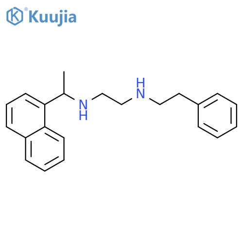 1,2-Ethanediamine, N-[1-(1-naphthalenyl)ethyl]-N'-(2-phenylethyl)- structure