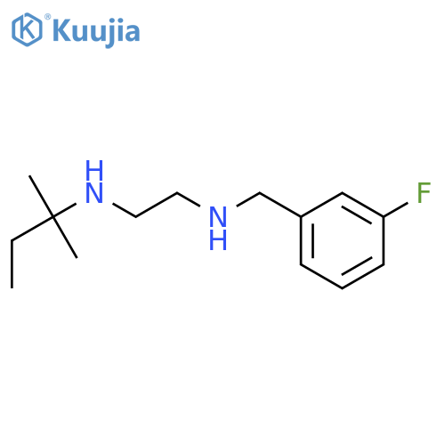 1,2-Ethanediamine, N-(1,1-dimethylpropyl)-N'-[(3-fluorophenyl)methyl]- structure