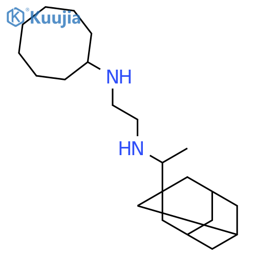1,2-ETHANEDIAMINE, N-CYCLOOCTYL-N'-(1-TRICYCLO[3.3.1.13,7]DEC-1-YLETHYL)- structure