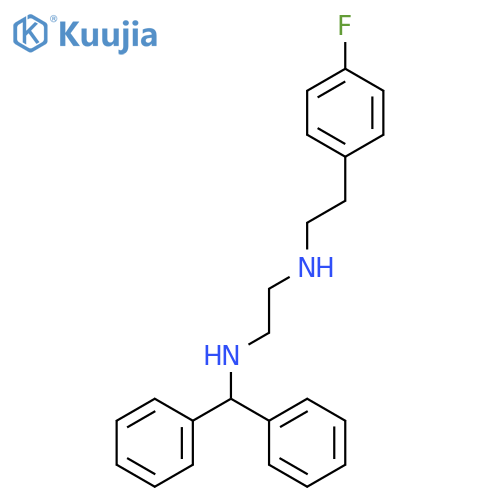 1,2-Ethanediamine, N-(diphenylmethyl)-N'-[2-(4-fluorophenyl)ethyl]- structure