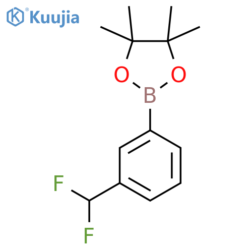 2-3-(difluoromethyl)phenyl-4,4,5,5-tetramethyl-1,3,2-dioxaborolane structure
