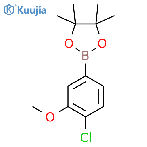 2-(4-Chloro-3-methoxyphenyl)-4,4,5,5-tetramethyl-1,3,2-dioxaborolane structure