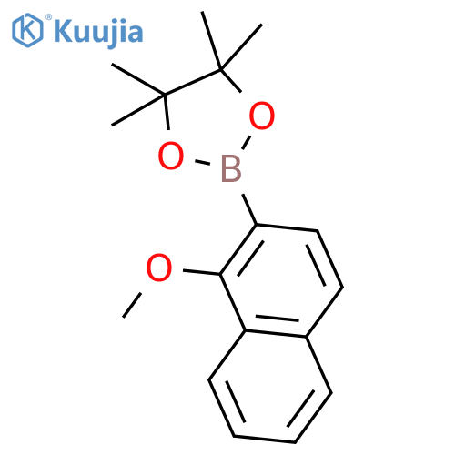 2-(1-methoxynaphthalen-2-yl)-4,4,5,5-tetramethyl-1,3,2-dioxaborolane structure